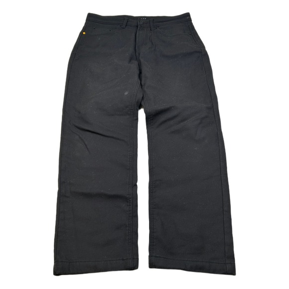 CAT Caterpillar Fleece Lined Pants‎ Black Mens Size 32x29 Black Work